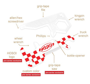 HOSOI has been a team rider for VANS for ages and his Legends skate tool pays hommage to their iconic checkerboards.