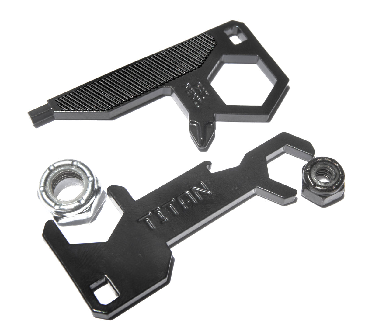 TITAN Leather Chain Wallet with Skateboard Tool TITAN Skateboard Tools